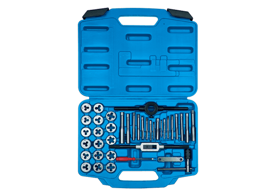 Outils - Outils divers - Coffret de tarauds, filières et porte-outils en pouces- 39 pièces