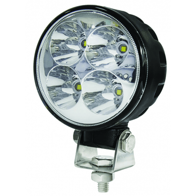 Pièces agricoles - Pièce divers - PHARE DE TRAVAIL ROND 4LED BLEUES 1800LM LONGUE PORTEE LUMITRACK