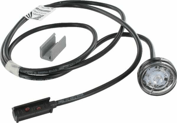 Pièces agricoles - Eclairage - Feu de gabarit LED, rond, 12/24V, blanche, à boulonner, Monopoint II by Aspöck