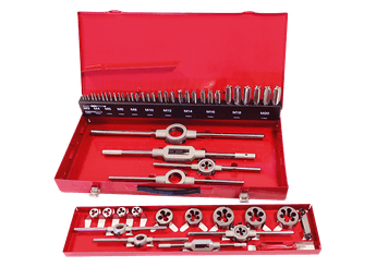 Outils - Outils divers - Jeu de tarauds, filières, porte outils - 54pcs