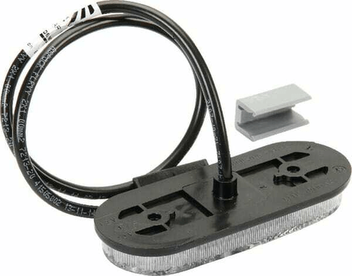 Pièces agricoles - Eclairage - Feu de gabarit LED, ovale, 24V, blanc, à boulonner, 119x Aspöck