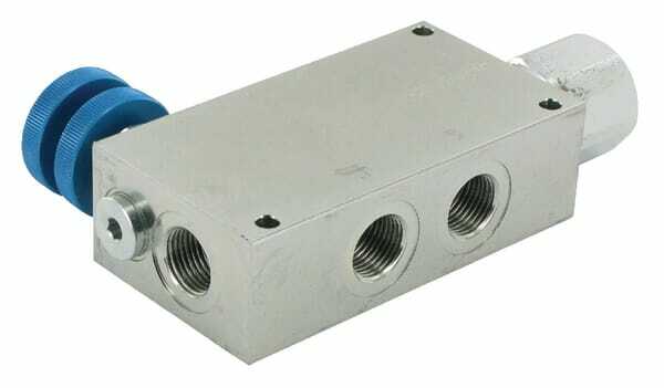 Pièces agricoles - Hydraulique - Régulateur de débit 3 voies 50-90 ST