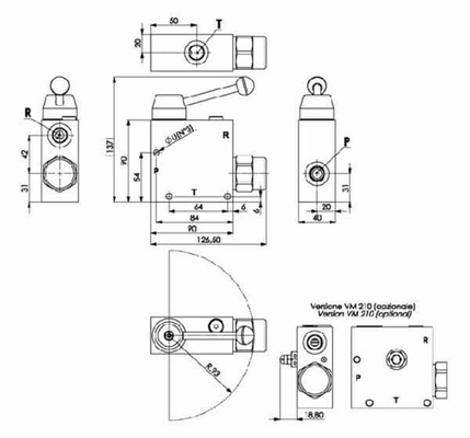 Pièces agricoles - Hydraulique - Régulateur de débit 3 voies 3/8 30-50