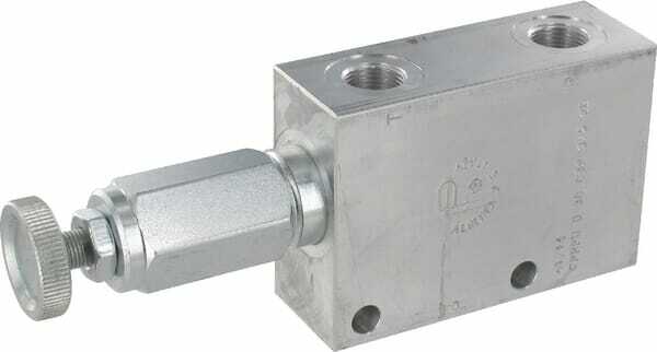 Pièces agricoles - Hydraulique - Soupape réduction 3/8 molette