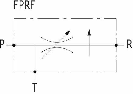 Pièces agricoles - Hydraulique - Vanne de régulation du débit 3 voies 3/4" 90-150 l/min