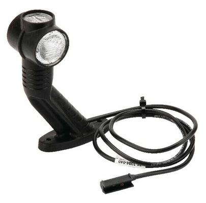 Pièces agricoles - Eclairage - Feu de gabarit gauche LED, rond, 24V, rouge/blanc/orange, boulon sur fiche DC, Aspöck