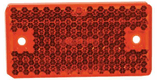 Catadioptre rectangle rouge 91x47mm à visser