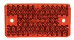 Catadioptre rectangle rouge 91x47mm autocollant