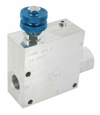 Pièces agricoles - Hydraulique - Vanne de régulation du débit 3 voies 3/4" 90-150 l/min