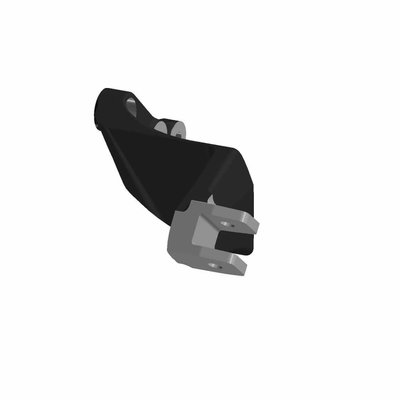 Pièces Quad & Motos - Pièces communes - PASSENGER FOOTPEG SUPPORT LFT CS BLK MCH Polaris origine
