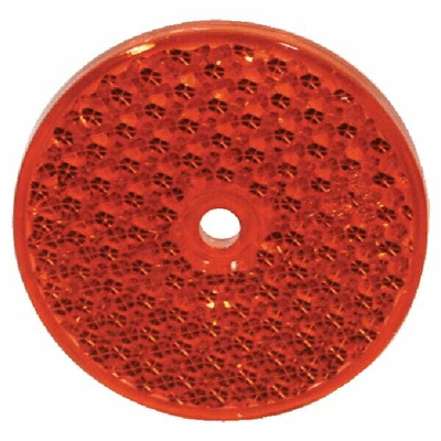 Pièces agricoles - Eclairage - Catadioptre rond rouge Ø60 mm à visser