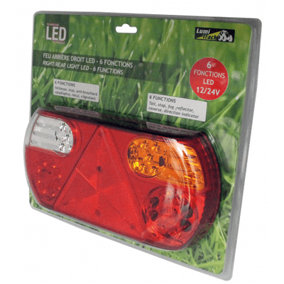 Pièces agricoles - Pièce divers - FEU AR 6F LED DROIT S/COQUE
