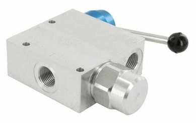 Pièces agricoles - Hydraulique - Vanne de régulation du débit 3 voies 1/2" 50-90 l/min