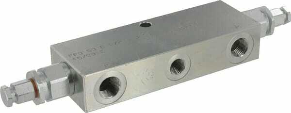 Pièces agricoles - Hydraulique - Valves d’équilibrage doubles 3/8"
