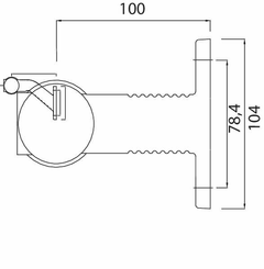 Pièces agricoles - Eclairage - Feu de gabarit LED, rond, 12V, rouge/blanc/orange, boulon sur fiche DC, Aspöck