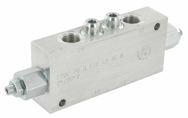 Pièces agricoles - Hydraulique - Valves d’équilibrage doubles 1/2"