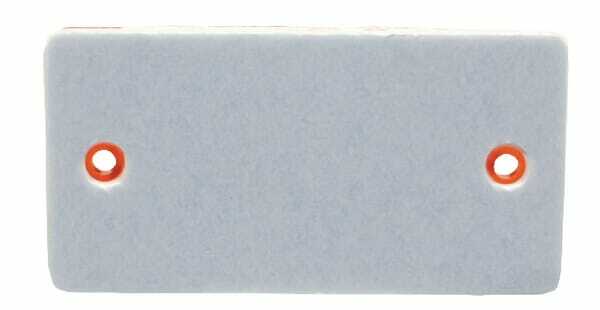 Pièces agricoles - Eclairage - Catadioptre rectangle rouge 91x47mm autocollant