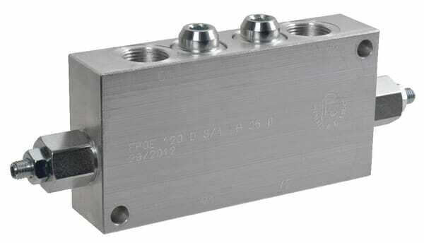 Pièces agricoles - Hydraulique - Valves d’équilibrage doubles 3/4"
