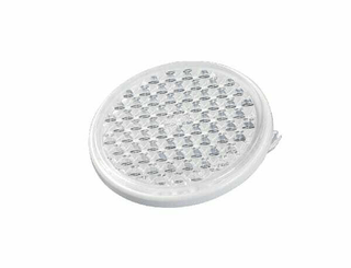 Pièces agricoles - Eclairage - Catadioptre rond blanc Ø58 mm autocollant