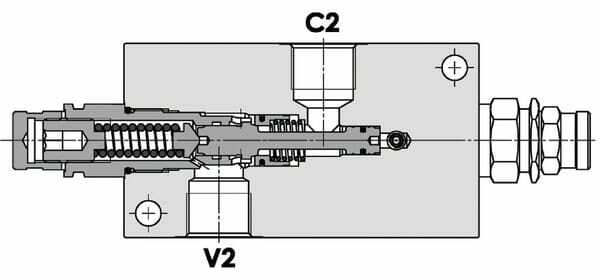Pièces agricoles - Hydraulique - Valves d’équilibrage doubles 3/4"