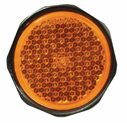 Pièces agricoles - Eclairage - Catadioptre rond orange Ø63mm à visser