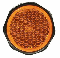 Pièces agricoles - Eclairage - Catadioptre rond orange Ø63mm à visser