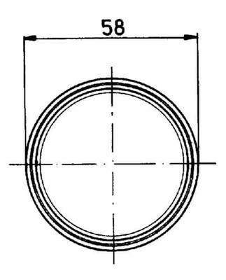 Pièces agricoles - Eclairage - Catadioptre rond blanc Ø58 mm autocollant