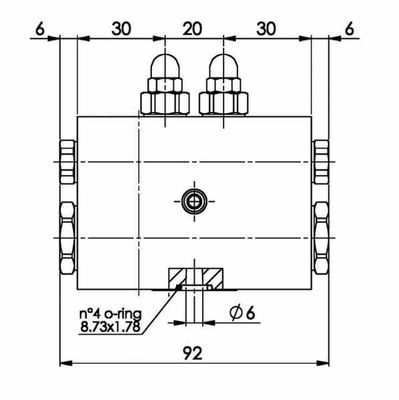 Pièces agricoles - Hydraulique - Vanne de commutation NG6