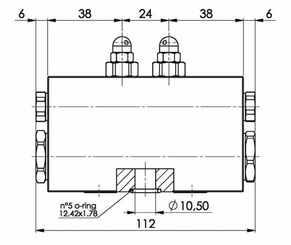 Pièces agricoles - Hydraulique - Vanne de commutation NG10
