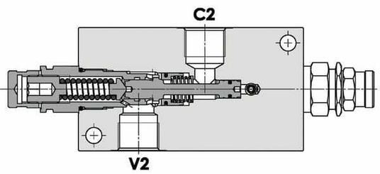 Pièces agricoles - Hydraulique - Valves d’équilibrage doubles 3/4"