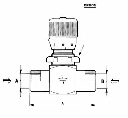 Pièces agricoles - Hydraulique - Soupape d'accélérateur M-08-PV-P-V-1/2