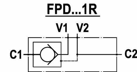 Pièces agricoles - Hydraulique - Clapet antiretour pil. 1/2 BSP