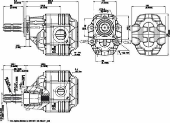 Pièces agricoles - Hydraulique - Pompe FP40.151S0-76Z0-LGH/GF-N