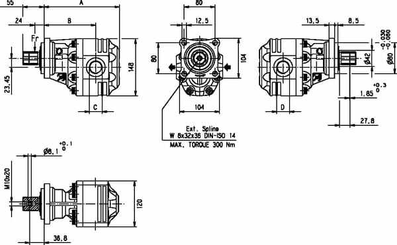 Pièces agricoles - Hydraulique - Pompe FP30.43B0-16Z0-LGE/GE-xx