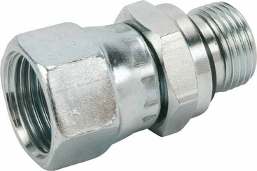 Pièces agricoles - Hydraulique - Racc. man. 9/16 JIC x 3/8 BSP