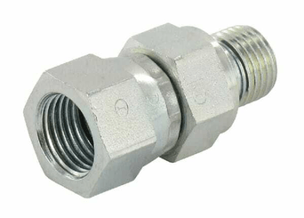 Pièces agricoles - Hydraulique - Union simple male 9/16 - 3/8 JIC/BSP
