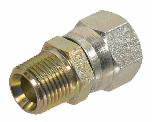 Pièces agricoles - Hydraulique - Union simple male 7/16 - 1/8 JIC/NPT