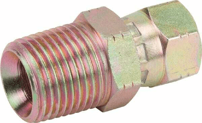 Pièces agricoles - Hydraulique - Racc. man. 9/16 JIC x 1/2 BSPT
