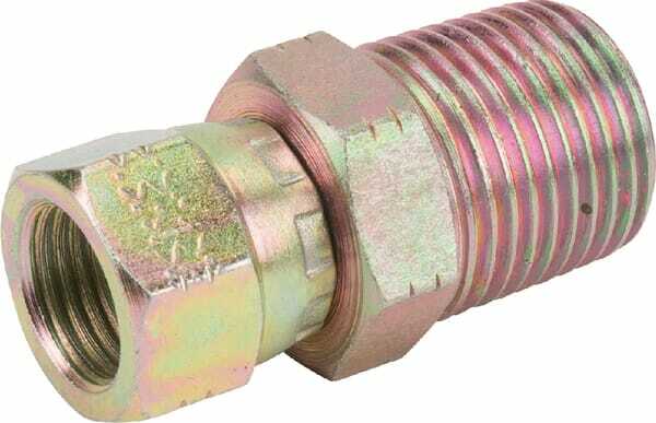 Pièces agricoles - Hydraulique - Racc. man. 9/16 JIC x 1/2 BSPT