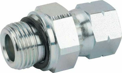 Pièces agricoles - Hydraulique - Racc. man. 3/4 JIC x 1/2 BSP