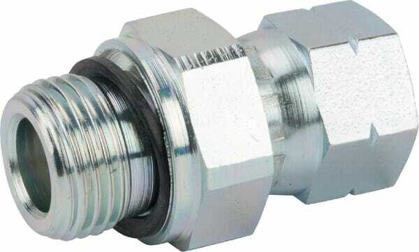 Pièces agricoles - Hydraulique - Racc. man. 3/4 JIC x 1/2 BSP