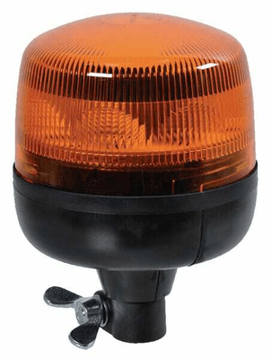 Pièces agricoles - Eclairage - Gyrophare LED, rond, 12/24V, jaune/ambre, boulonné, 165x183mm, 8 LED, Hella