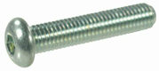 Vis tête bombée plate 6p creux M8x25 10.9