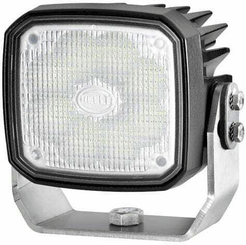 Pièces agricoles - Eclairage - Phare de travail LED 4000lm, carré 12/24V, blanc, ultra longue portée prise Deutsch 8 LED Hella