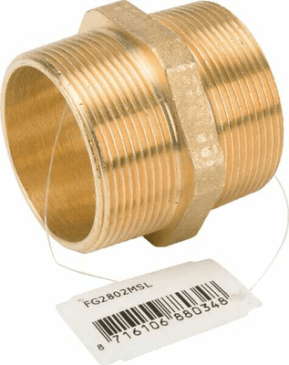 Pièces agricoles - Hydraulique - Raccord en laiton 2xM 2"