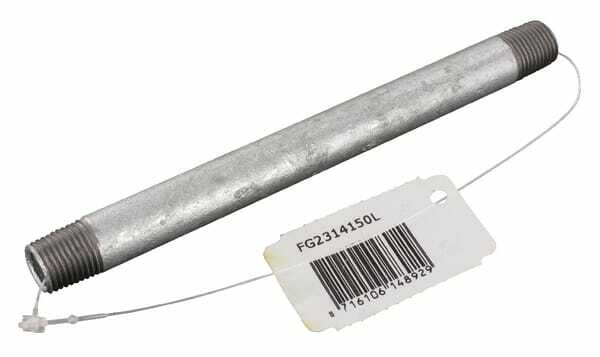 Pièces agricoles - Hydraulique - Embout zingué 1/4"x150mm