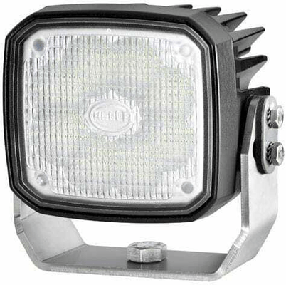 Pièces agricoles - Eclairage - Phare de travail LED 4000lm, carré 12/24V, blanc, ultra longue portée prise Deutsch 8 LED Hella