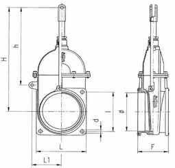 Pièces agricoles - Hydraulique - Vanne à piston 4" + bride