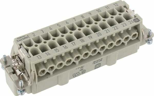 Pièces agricoles - Electricité - Insert M E 24P racc. à vis 1-24