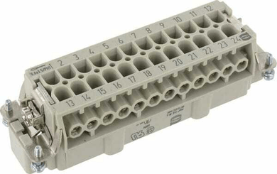 Pièces agricoles - Electricité - Insert M E 24P racc. à vis 1-24
